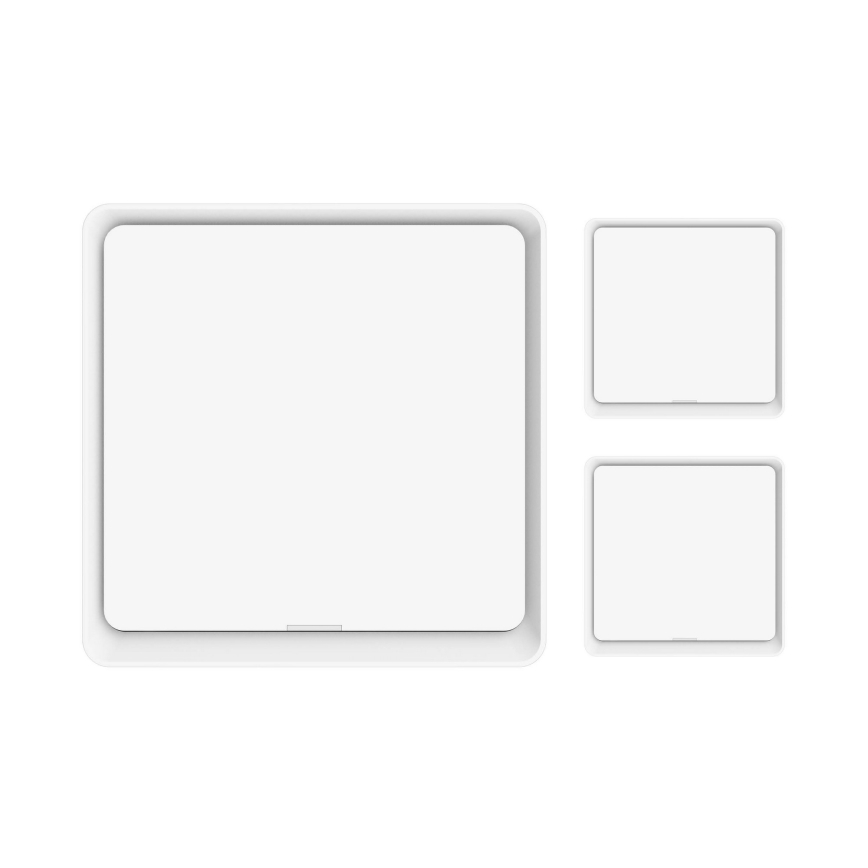 Immax NEO 07506C - SET 3x Interruttore 1-bottone SMART 3xCR2430 Zigbee 3.0 Tuya