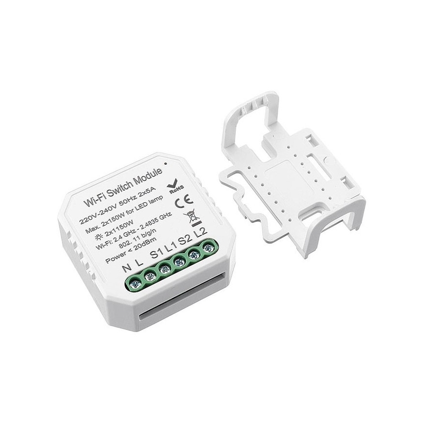 Immax NEO 07516L - Controller intelligente NEO LITE V3 2 pulsanti Wi-Fi Tuya