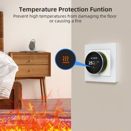Immax NEO 07535L - Termostato SMART per riscaldamento elettrico a pavimento 230V/16A Wi-Fi Tuya