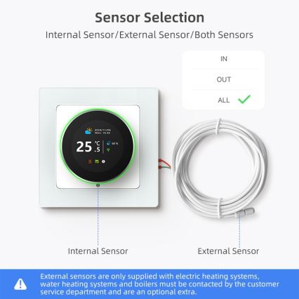 Immax NEO 07535L - Termostato SMART per riscaldamento elettrico a pavimento 230V/16A Wi-Fi Tuya