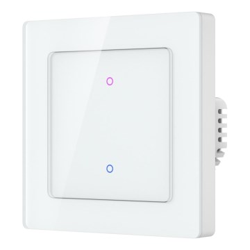 Immax NEO 07539L - Interruttore Smart a 2 pulsanti 230V con Wi-Fi Tuya