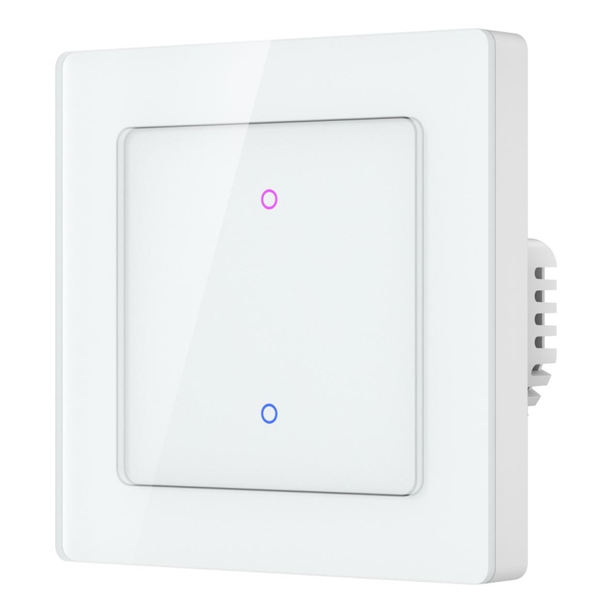 Immax NEO 07539L - Interruttore Smart a 2 pulsanti 230V con Wi-Fi Tuya