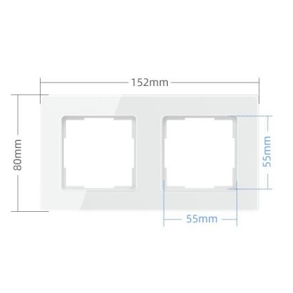 Immax NEO 07541L - Cornice per interruttori, prese e termostati 2Z