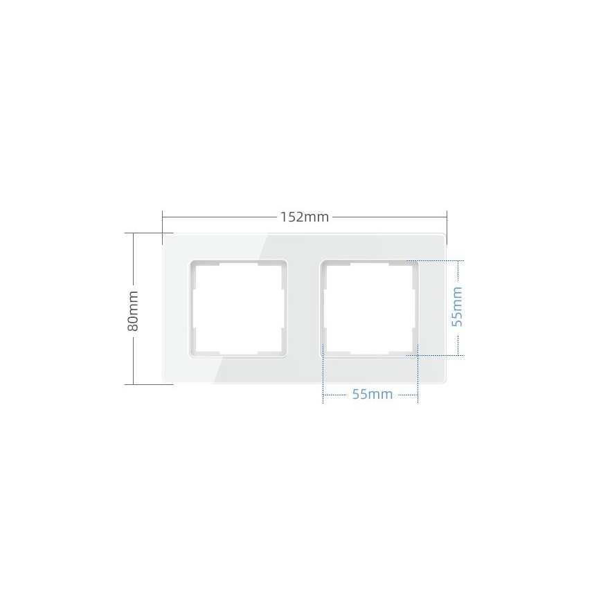Immax NEO 07541L - Cornice per interruttori, prese e termostati 2Z