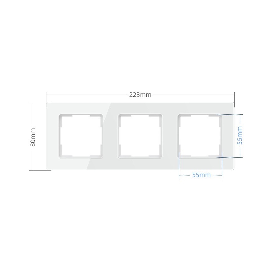 Immax NEO 07542L - Cornice per interruttori, prese e termostati 3Z