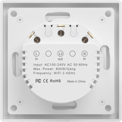 Immax NEO 07549L - Interruttore smart monotasto 230V Tuya