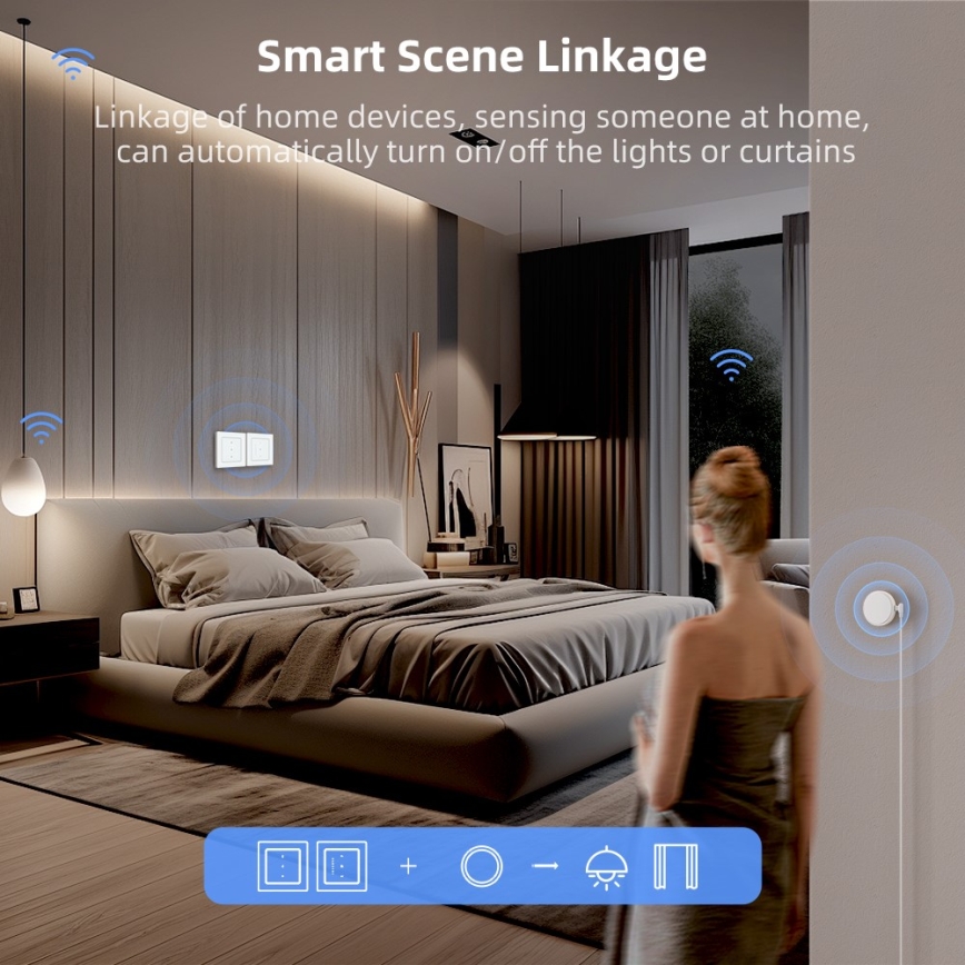 Immax NEO 07551L - Interruttore intelligente per il controllo di veneziane e tapparelle 230V Tuya