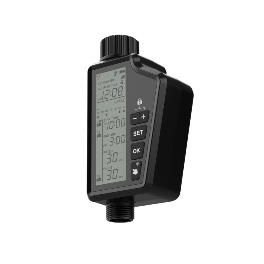 Immax NEO 07556L - Valvola per irrigazione 4xAA IP65 Wi-Fi Tuya