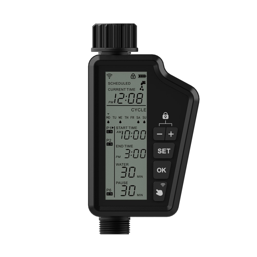 Immax NEO 07556L - Valvola per irrigazione 4xAA IP65 Wi-Fi Tuya