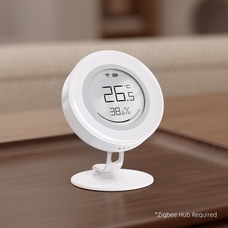 Immax NEO 07557L - Sensore intelligente di temperatura e umidità 1xCR2430 Tuya