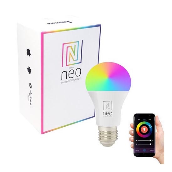 Immax NEO 07712L - LED RGB+CCT Lampadina dimmerabile NEO LITE Smart E27/9W/230V Wi-Fi Tuya 2200 - 6500K