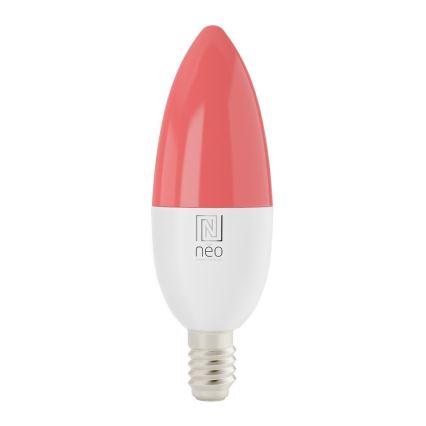 Immax NEO 07716L - LED RGB+CCT Lampadina dimmerabile E14/5,5W/230V 2700K Wi-Fi Tuya