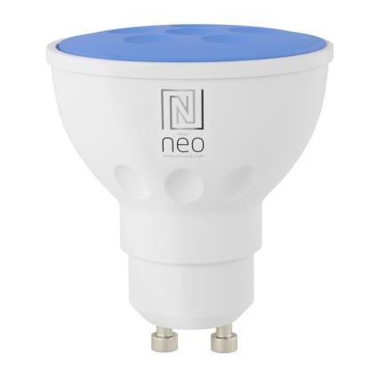 Immax NEO 07724CDO - Confezione da 3 lampadine LED RGB+CCT dimmerabili GU10/4,8W/230V 2700-6500K Wi-Fi Tuya + telecomando