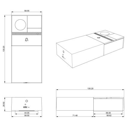 Immax NEO 07728L - Campanello video NEO LITE Smart Wi-Fi Tuya IP54