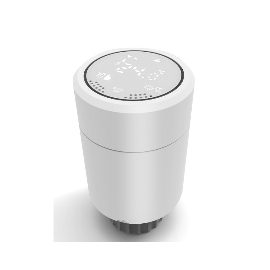 Immax NEO 07732C-SET 4x Testa termostatica + BRIDGE PRO v3 2xAA/3V Wi-Fi Tuya