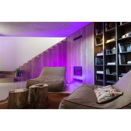 Immax NEO 07745CDO - Set da 3 lampadine LED RGB+CCT dimmerabili E14/6W/230V Wi-Fi + telecomando