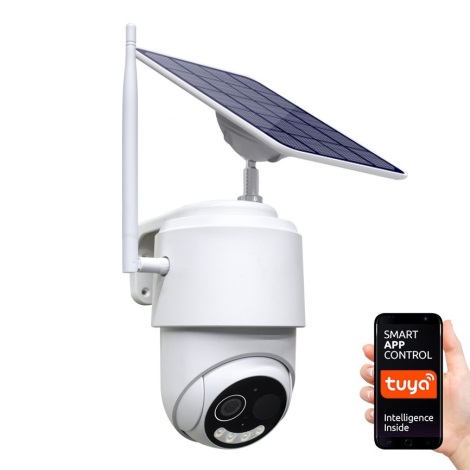 Immax NEO 07754L - Smart per esterni solare camera con sensore FULL HD 9000mAh Wi-Fi Tuya IP65
