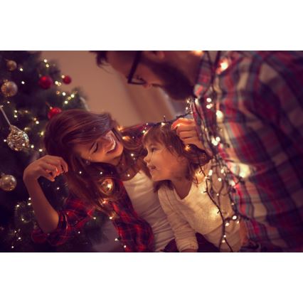 Immax NEO 07756L - Catena luminosa LED dimmerabile da esterno NEO LITE 400 LED/10 funzioni 43 m IP44 Wi-Fi Tuya multicolore