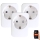 Immax NEO 07761C - Set da 3 prese intelligenti NEO LITE 3680W/230V/16A Wi-Fi Tuya SCHUKO