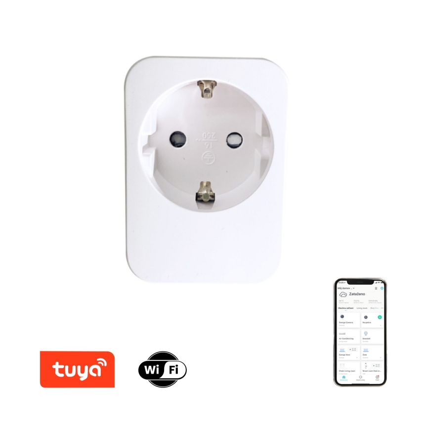 Immax NEO 07761L - Presa intelligente NEO LITE 3680W/230V/16A Wi-Fi Tuya SCHUKO