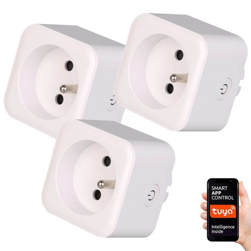 Immax NEO 07762C - SET 3 prese Smart NEO LITE 3680W/230V/16A Wi-Fi Tuya