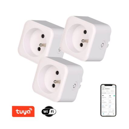 Immax NEO 07762C - SET 3 prese Smart NEO LITE 3680W/230V/16A Wi-Fi Tuya