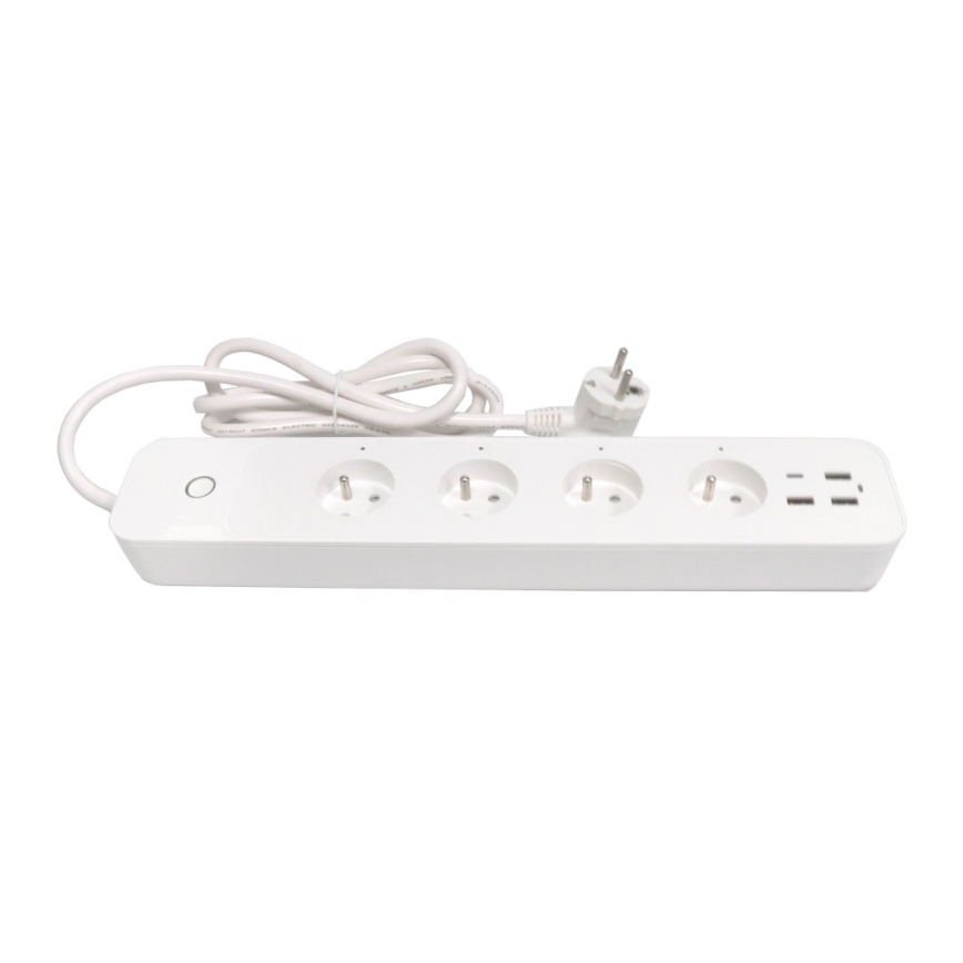 Immax NEO 07771L - Cavo di prolunga NEO LITE Smart 4AC+3xUSB+1xUSB C Wi-Fi Tuya