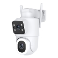 Immax NEO 07783L - Telecamera esterna intelligente con sensore DOUBLE 355° P/T 2x2MP IP65 Wi-Fi Tuya