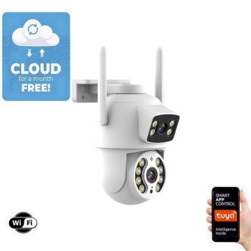 Immax NEO 07783L - Telecamera esterna intelligente con sensore DOUBLE 355° P/T 2x2MP IP65 Wi-Fi Tuya