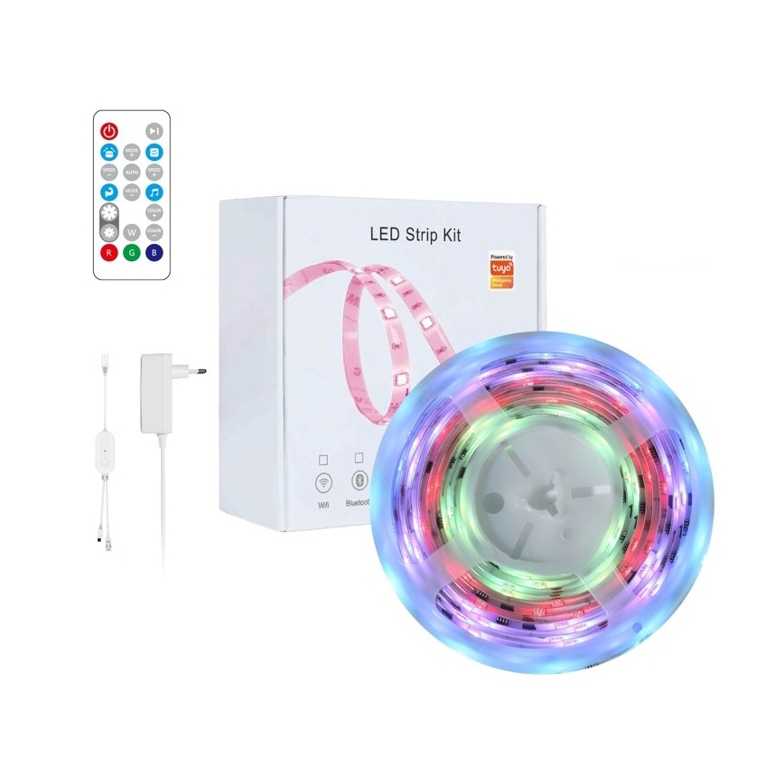 Immax NEO 07791L - LED RGB Striscia dimmerabile NEO LITE LED/18W/230V 5m IP65 MUSIC Wi-FI Tuya + telecomando