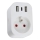 Immax NEO 07799L - Smart divisore di presa 16A/230V + 2xUSB+1xUSB C Wi-Fi Tuya