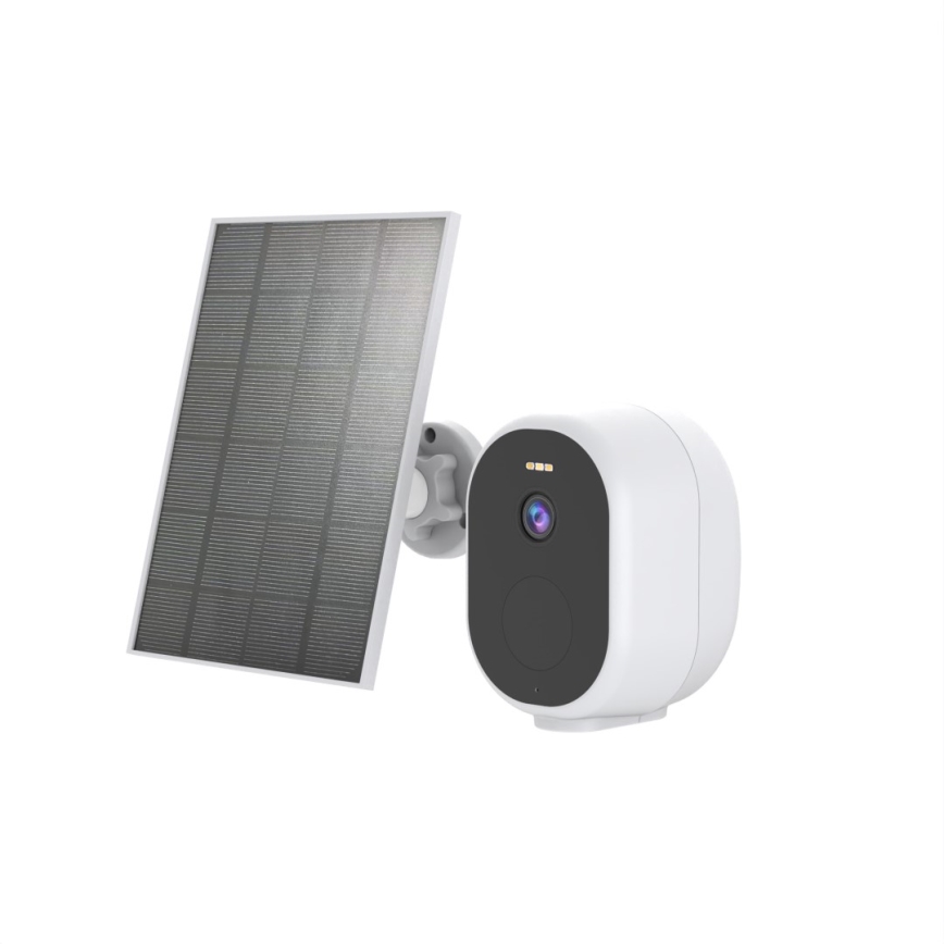 Immax NEO 07802L - Telecamera solare intelligente per esterni con sensore BARREL 5000 mAh Wi-Fi Tuya IP65