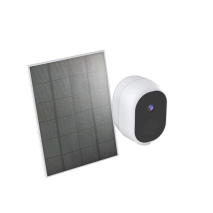 Immax NEO 07802L - Telecamera solare intelligente per esterni con sensore BARREL 5000 mAh Wi-Fi Tuya IP65