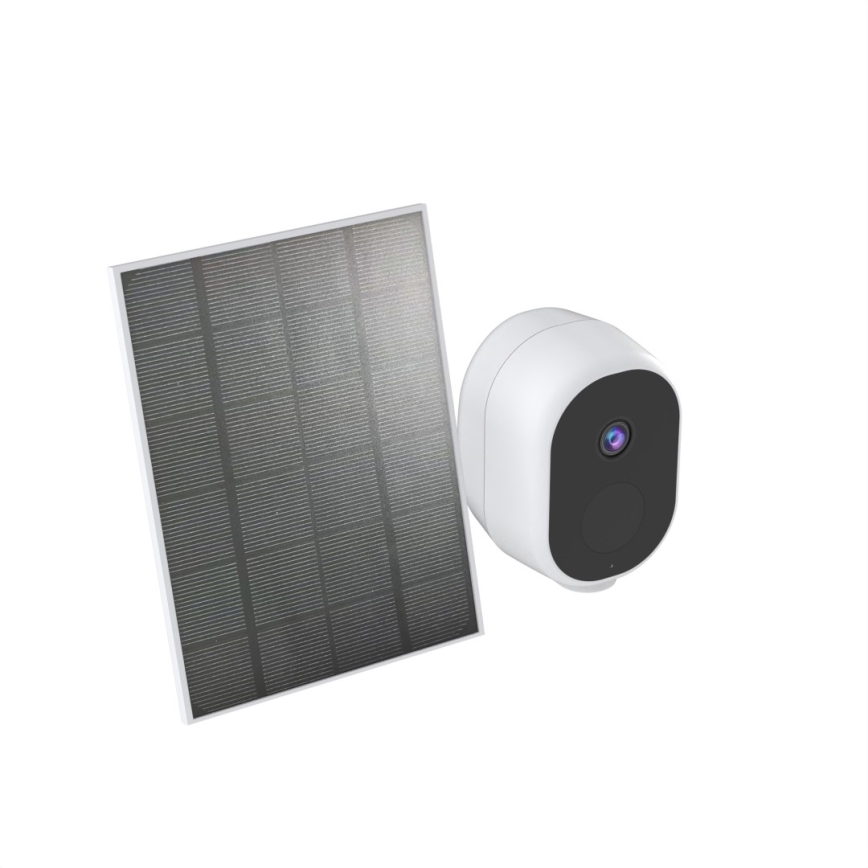 Immax NEO 07802L - Telecamera solare intelligente per esterni con sensore BARREL 5000 mAh Wi-Fi Tuya IP65