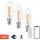 Immax NEO 07807CDO - Confezione da 3 lampadine LED CCT dimmerabili E14/4W/230V compatibili con Tuya Wi-Fi + telecomando