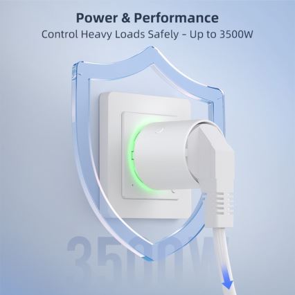 Immax NEO 07813L - Presa intelligente F 3500W Tuya Wi-Fi