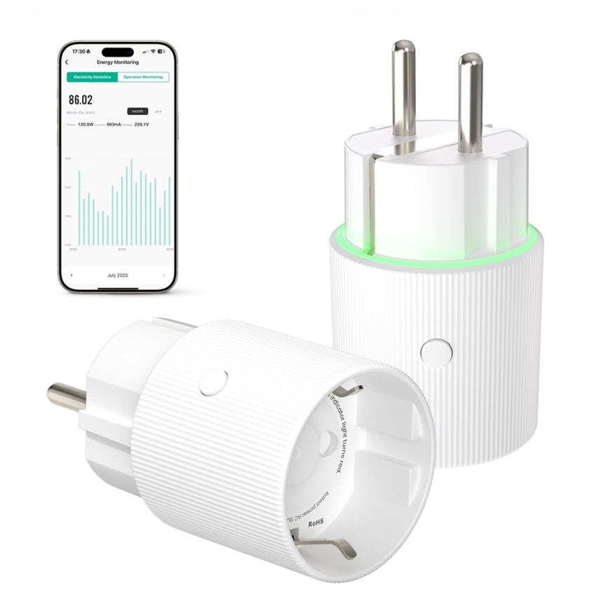 Immax NEO 07813L - Presa intelligente tipo F 3500W Wi‑Fi