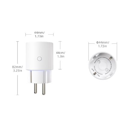 Immax NEO 07813L - Presa intelligente tipo F 3500W Wi‑Fi