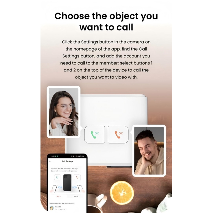 Immax NEO 07814L - Telecamera smart per interni con sensore da 4 MP, alimentazione 5 V, Wi‑Fi e compatibilità Tuya