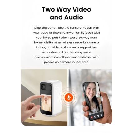 Immax NEO 07814L - Telecamera smart per interni con sensore da 4 MP, alimentazione 5 V, Wi‑Fi e compatibilità Tuya