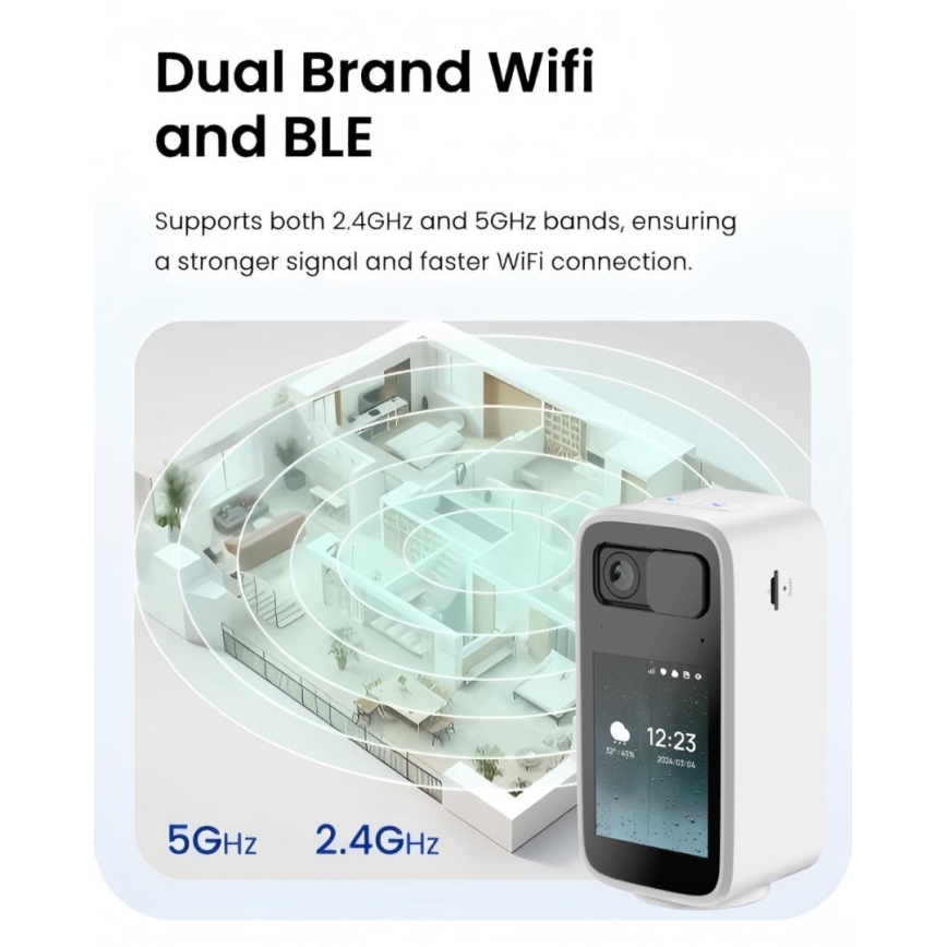 Immax NEO 07814L - Telecamera interna smart con sensore da 4 MP, alimentazione 5V e Wi-Fi