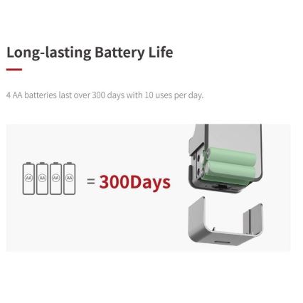 Immax NEO 07815L - Serratura intelligente per porta con tastiera 4xAA + 2xAA