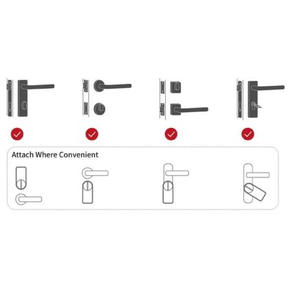Immax NEO 07815L - Serratura intelligente per porta con tastiera 4xAA + 2xAA