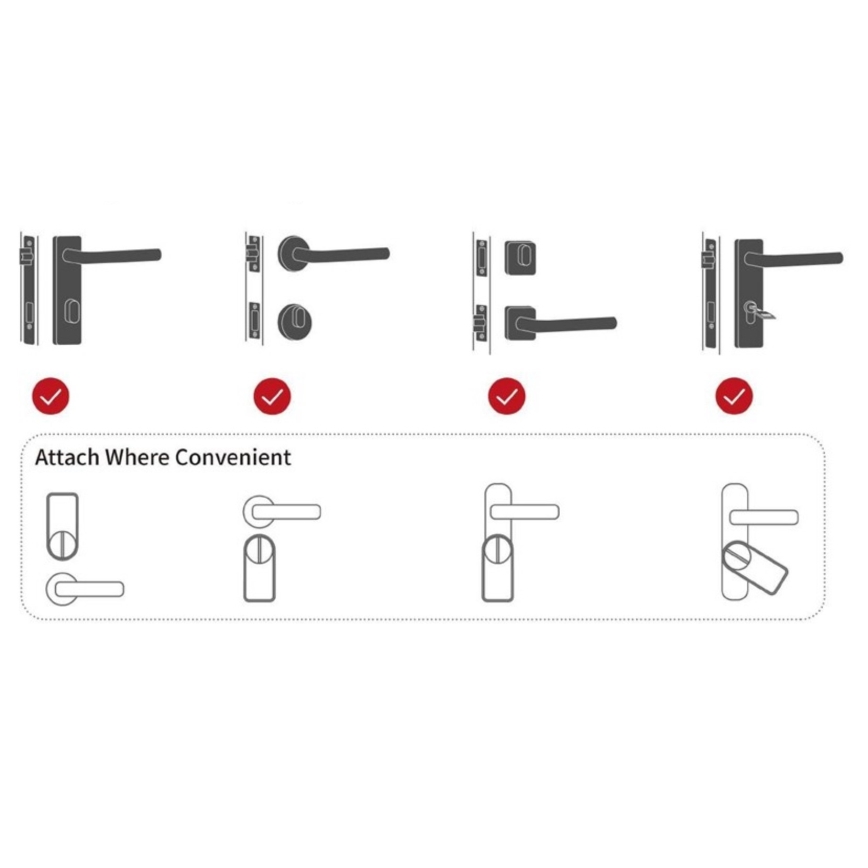 Immax NEO 07815L - Serratura intelligente per porta con tastiera 4xAA + 2xAA