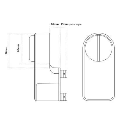 Immax NEO 07815L - Serratura intelligente per porta con tastiera 4xAA + 2xAA