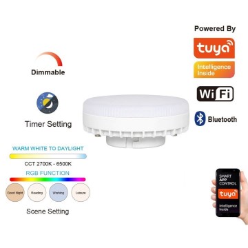 Immax NEO 07816L - Lampadina LED dimmerabile RGB+CCT GX53/8W/230V Wi-Fi Tuya