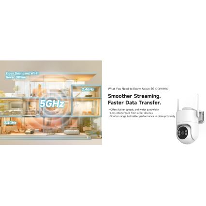 Immax NEO 07819L - Telecamera esterna intelligente con sensore 4 MP, alimentazione 5V, protezione IP65, compatibile con Tuya, Wi‑Fi
