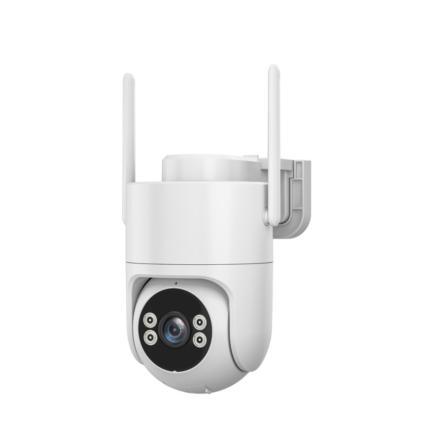 Immax NEO 07819L - Telecamera esterna intelligente con sensore da 4 MP, alimentazione 5V, grado di protezione IP65 e connettività Wi-FI