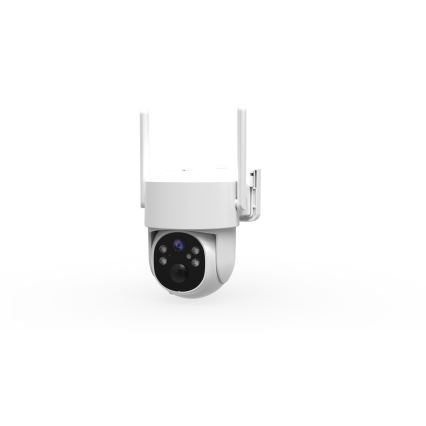 Immax NEO 07820L - Telecamera solare intelligente da esterno con sensore, batteria da 6000 mAh, IP65