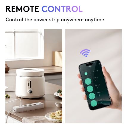 Immax NEO 07821L - Ciabatta intelligente NEO LITE 4AC+1xUSB+2xUSB-C Tuya Wi-Fi